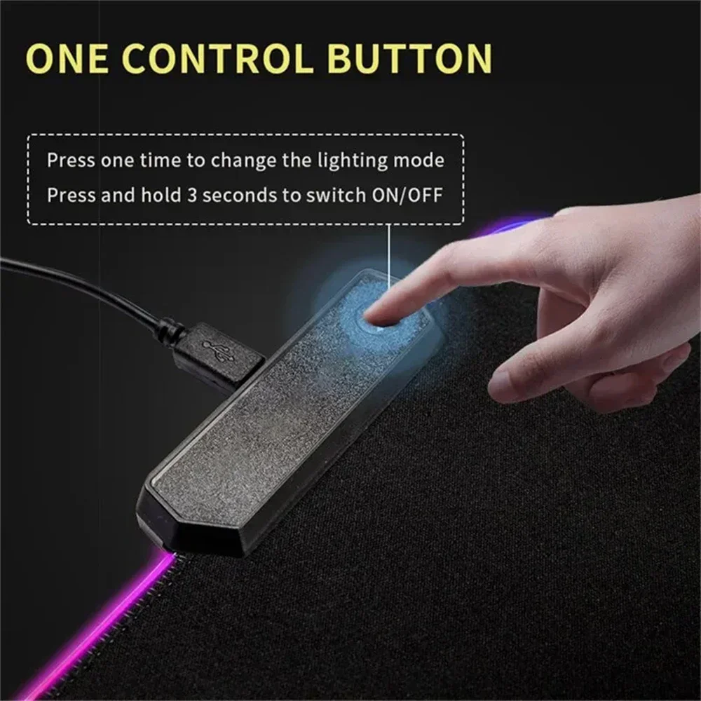 Podkładka pod mysz LED XXL Kom – Rgb Mousepad recenzja i cena
