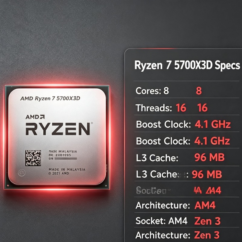 Procesor AMD R7 5700X do kompu – Pc Gaming High End recenzja i cena