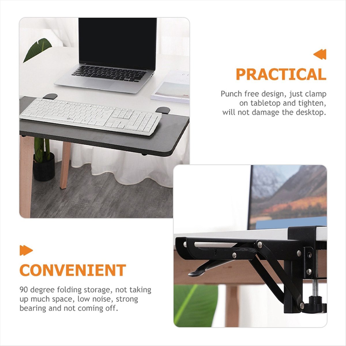 2 SZT. Składany Uchwyt na Klaw – Monitor Stand recenzja i cena